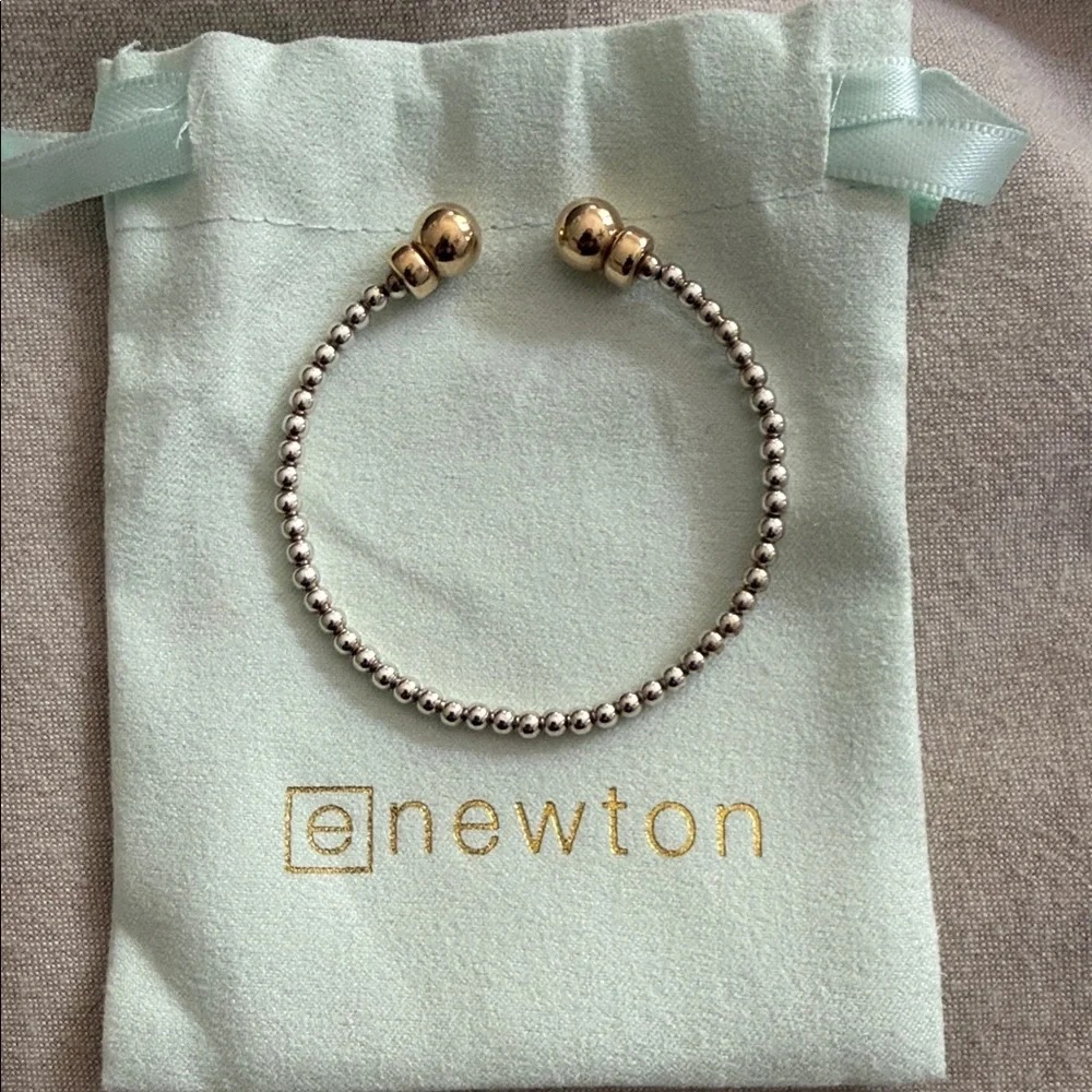 eNewton Two-Tone Cuff & Gold Bracelet Set - Picture 3 of 3